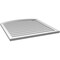 Ekena Millwork Arch Top Surface Mount PVC Gable Vent: Functional, w/ 2"W x 1-1/2"P Brickmould Frame, 36"W x 38"H GVPAR36X3802SF - alternate 4